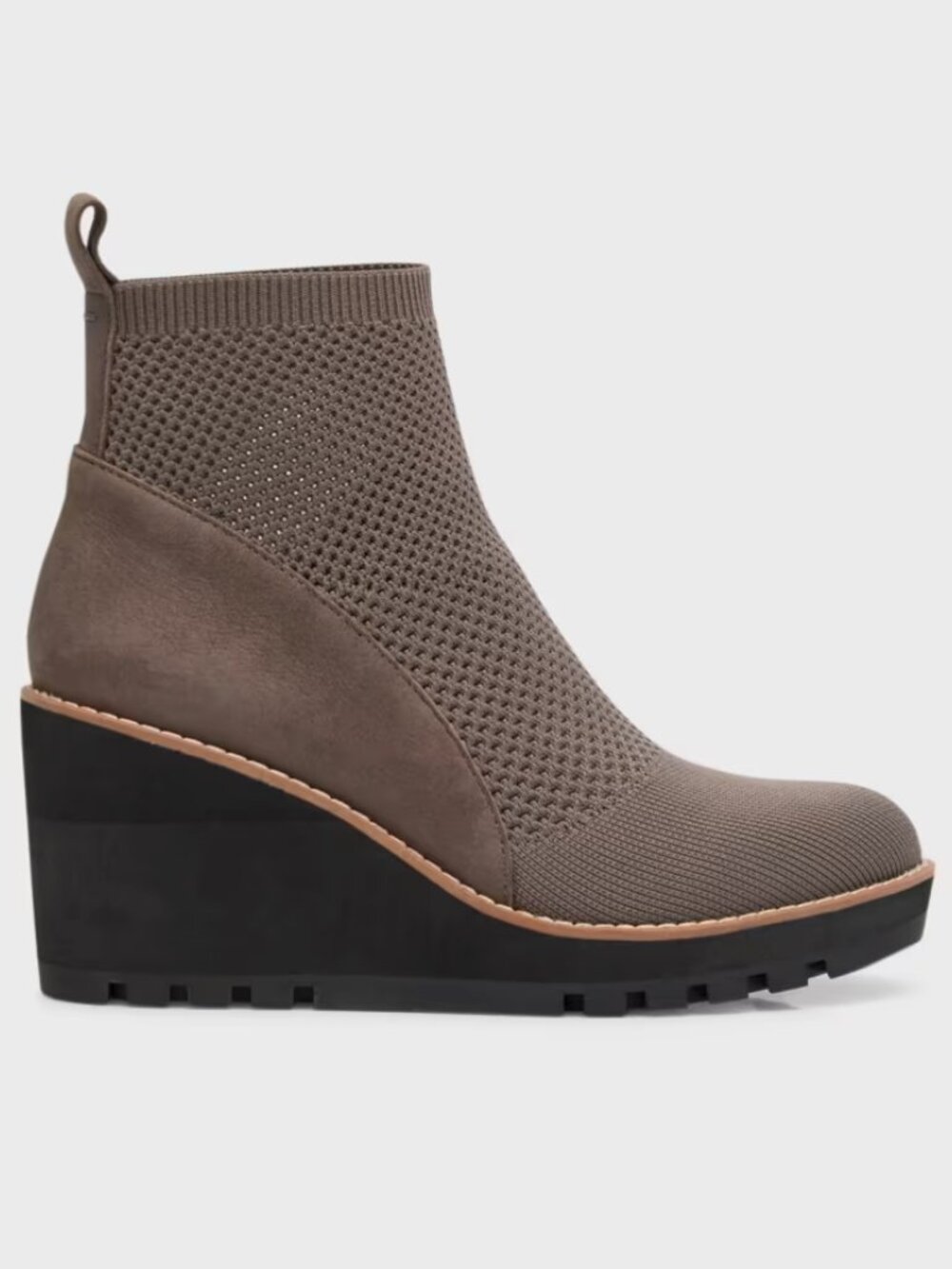 Eileen Fisher Quill Stretch Knit Wedge Booties